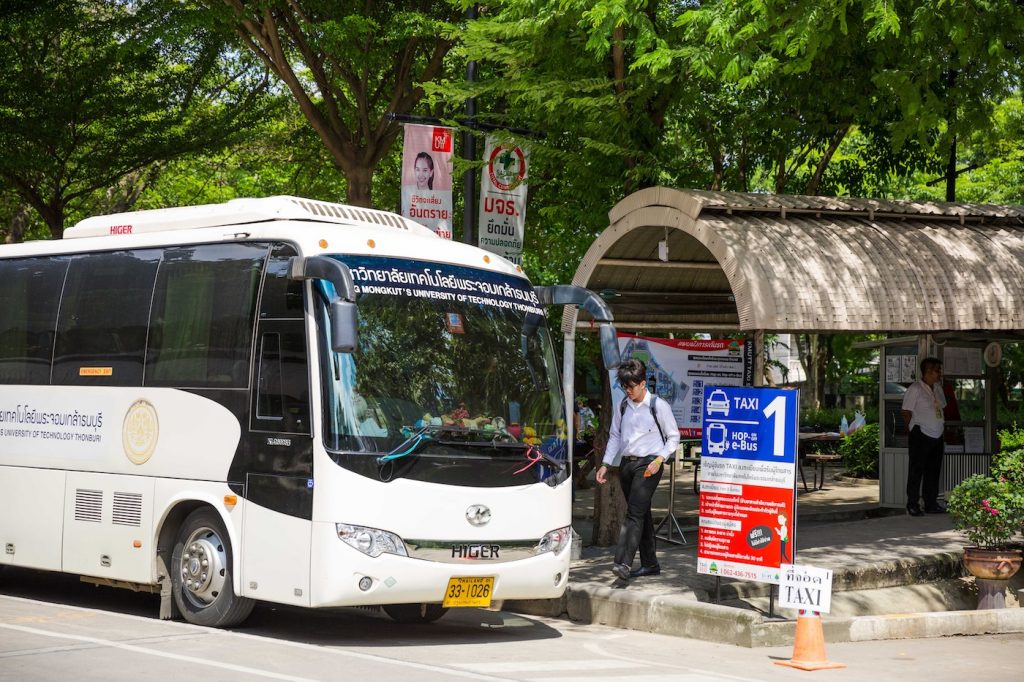 Bio-ethanol bus at KMUTT