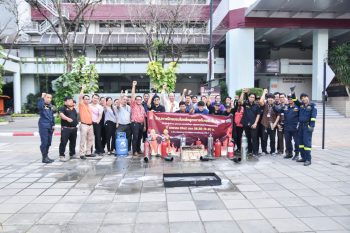 EESH and faculty of engineering training about basic firefighting