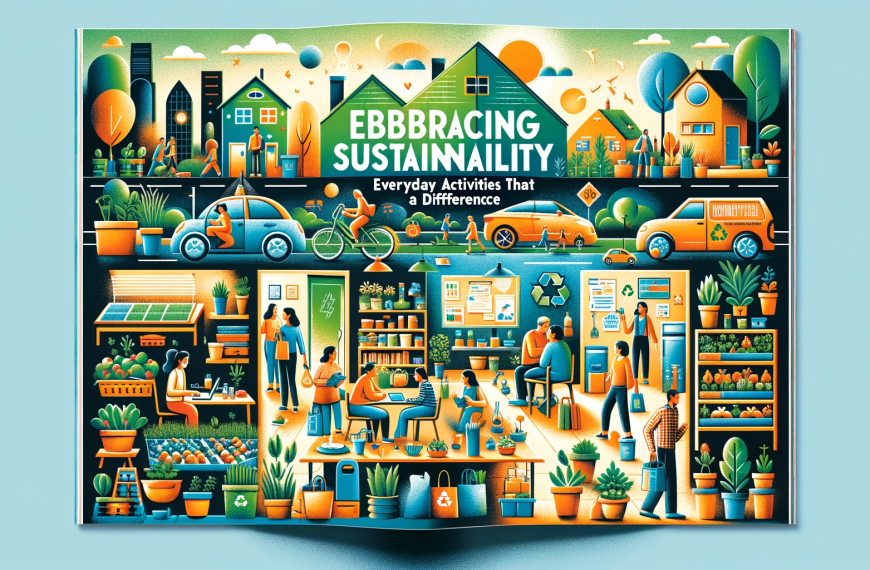 Embracing Sustainability: Everyday Activities that Make a Difference