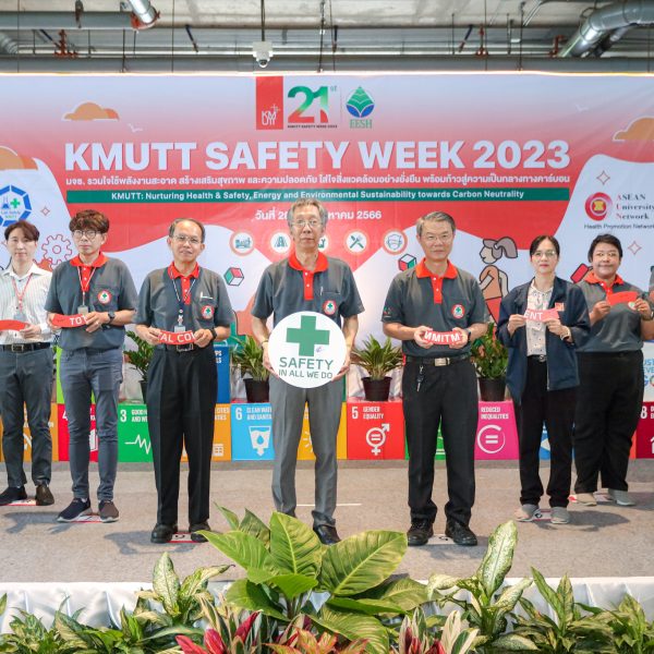 KMUTT’s 21st Work Safety Week: “KMUTT’s Commitment to Clean Energy, Health, Safety, and Sustainable Environmental Care