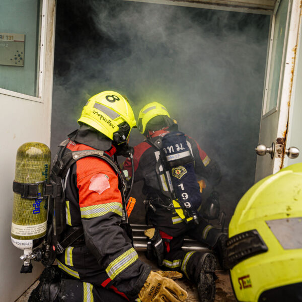 Fire Evacuation Drill Project for KMUTT Bang Khun Thian Building Group