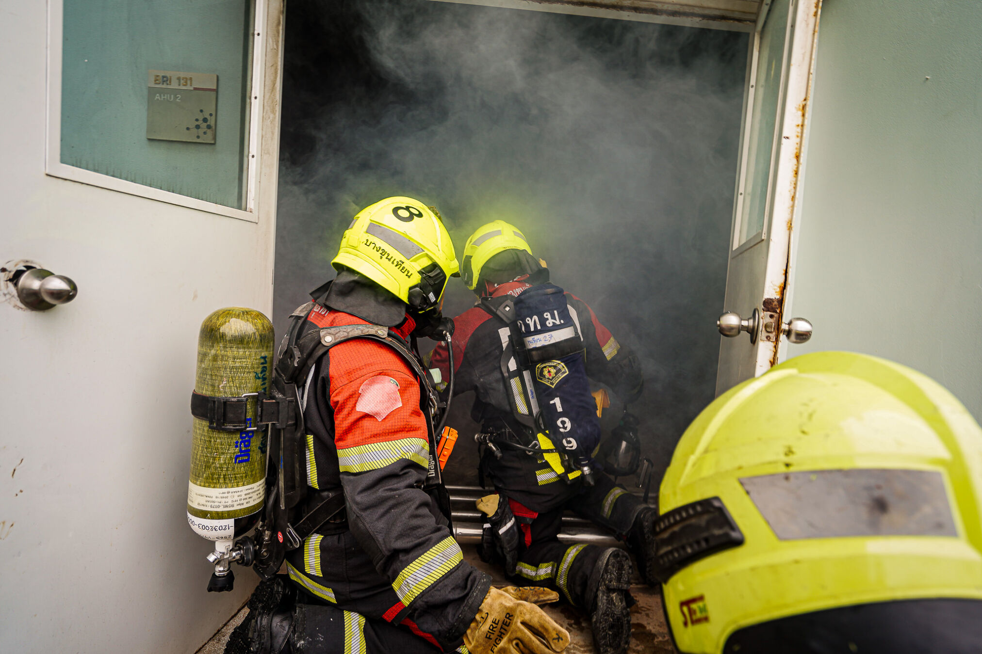 Fire Evacuation Drill Project for KMUTT Bang Khun Thian Building Group