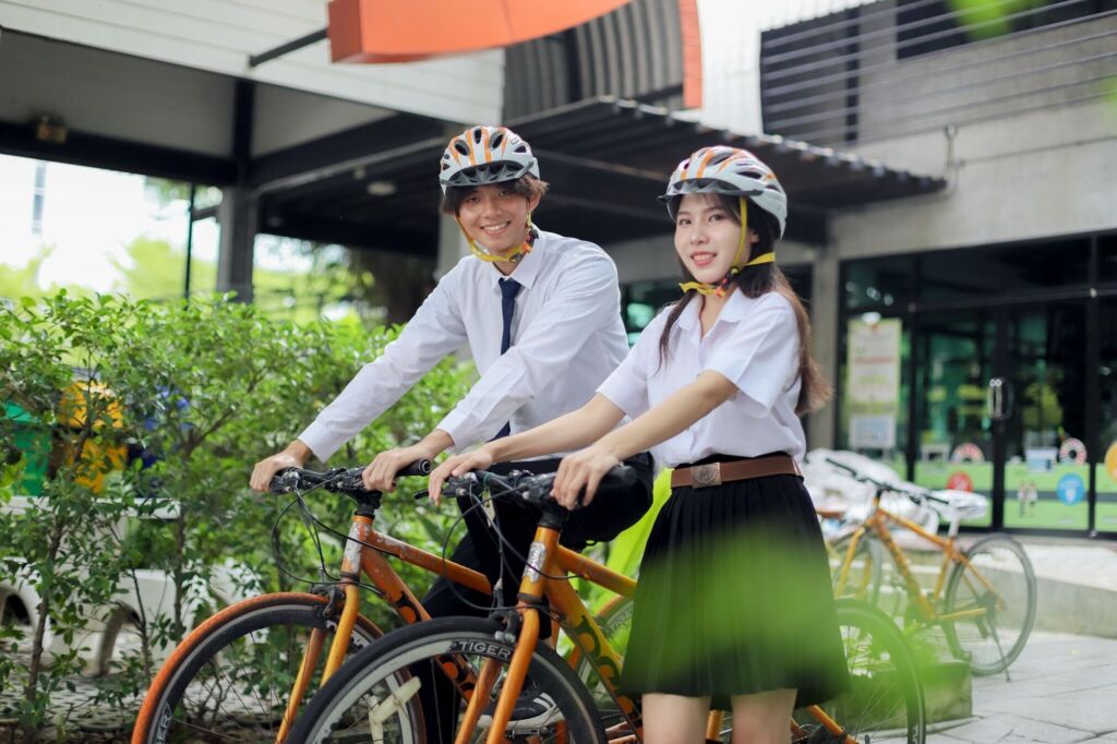 Cycling on campus