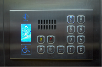 Handicapped elevator signage
