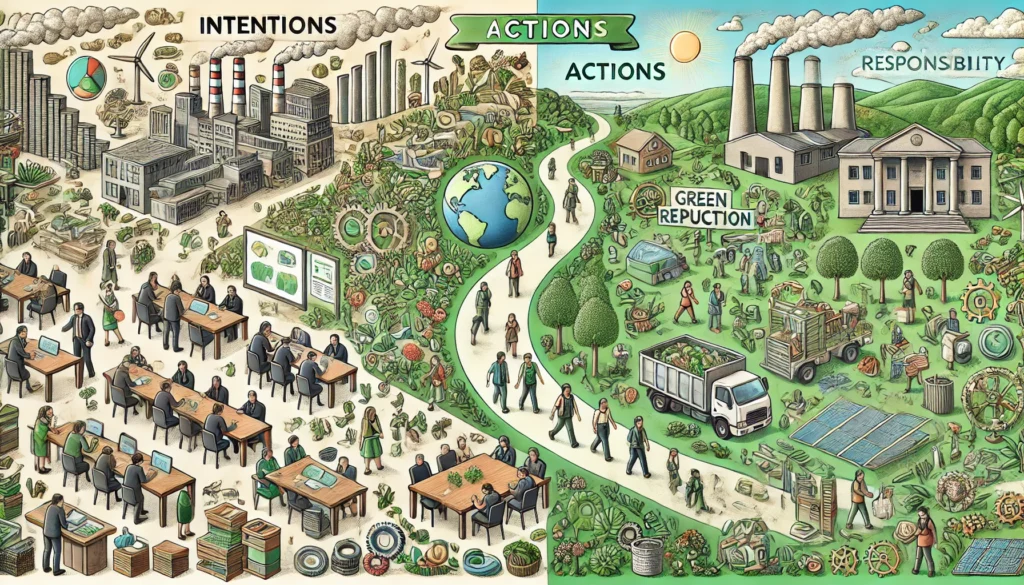 From Intentions to Actions: Sustainability Trends in Society and Industry