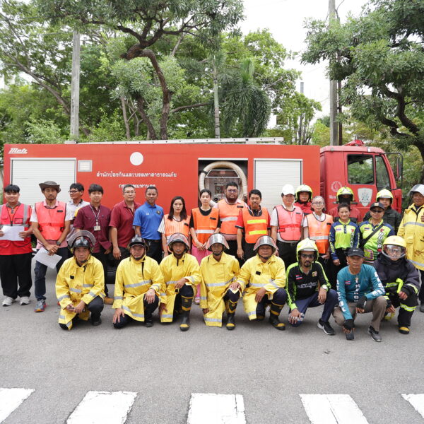 EESH Center Organizes Fire Evacuation Drill at KMUTT Bangmod Zone 2 to Strengthen Emergency Preparedness and Safety Compliance