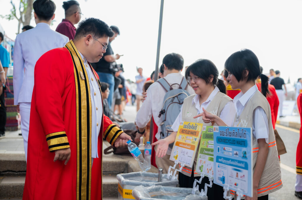 KMUTT Promotes Sustainable Waste Separation on Graduation Ceremony Day for the Academic Year…