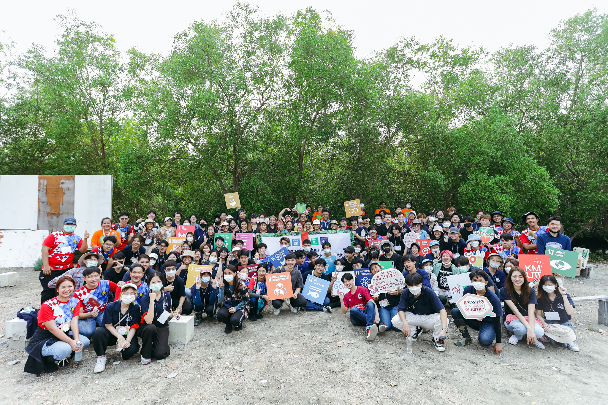 Volunteers in action